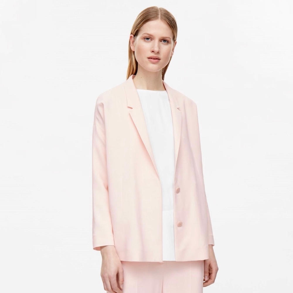 COS Oversized Blazer in Bubblegum Pink